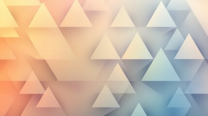 Obraz premium Abstract geometric pattern of overlapping triangles in soft pastel colors (4)