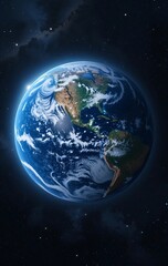 Earth from Afar A Fragile Blue Marble in the Vastness of Space