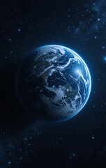 Earth from Afar A Fragile Blue Marble in the Vastness of Space