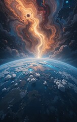 From Space with Wonder The Earth Rests in Quiet Glory