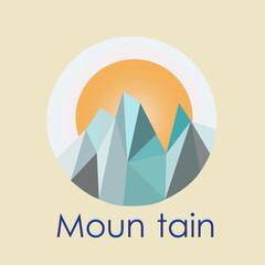 mountain logo design vector illustration