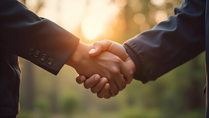handshake between two businessmen