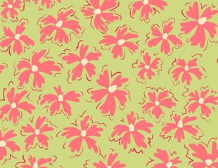 seamless pattern with flowers