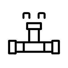 Line Art Irrigation Pipe Icon
