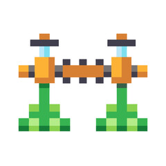 Colorful Irrigation Pipes Icon
