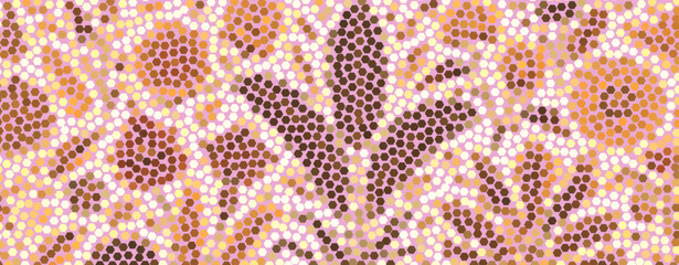 Mosaic art Floral pattern Abstract Backgrounds, Posters, Covers, Illustrations