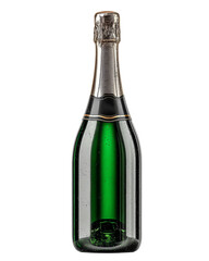 decorative container png cutout mockup dicut transparent A sparkling green champagne bottle ready for celebration and enjoyment.