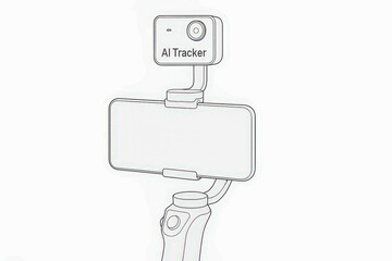 AI tracking device for mobile phones designed for content creators and vloggers