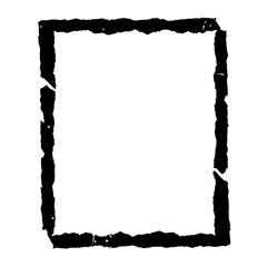 Obraz premium Abstract Square Frame: An abstract, grunge-style square frame. Rough edges and a textured appearance, evoking a sense of history and graphic resource.