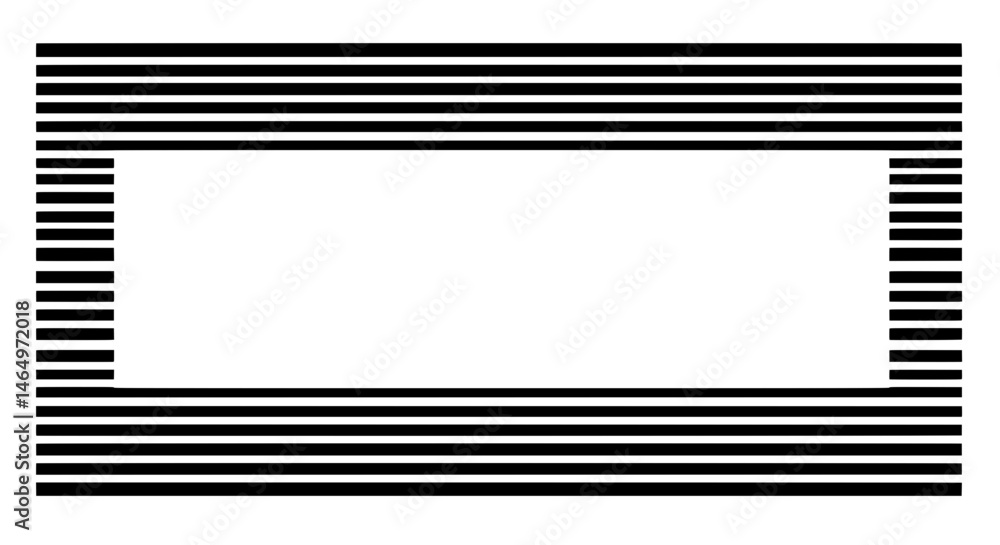 Poster minimalist frame design: abstract artistic geometric pattern featuring a bold arrangement of paralle