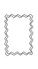 Zigzag Frame: A simple yet elegant frame design with a unique zigzag border, perfect for adding a touch of sophistication to your creative projects.