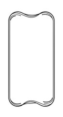 Simple Modern Frame: A minimalist border frame with a clean, stylish design, perfect for elegant and refined layouts.