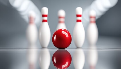 Bowling Ball and Pins