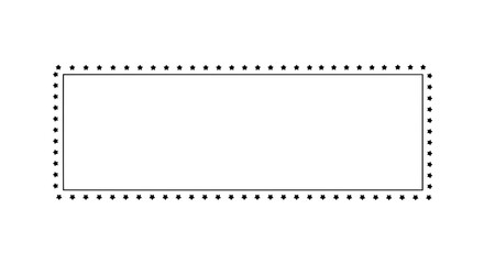 Dotted Rectangular Element: A minimalist and modern design featuring a rectangular shape framed with a dotted outline, offering versatility in various design projects.