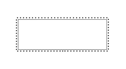 Geometric Precision: A rectangular dotted-line frame encloses a blank space, inviting limitless possibilities and the concept of boundaries within a minimalist framework.