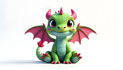 Obraz premium Cute 3 d dragon figurine