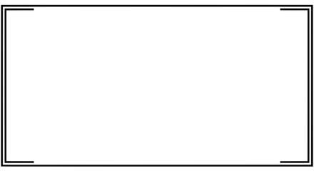 Elegant Rectangular Frame: A minimalistic rectangular frame with delicate corners on an isolated background, ideal for design.