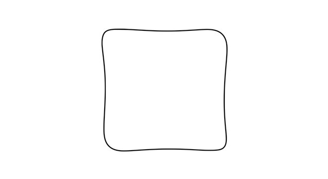 Minimalist Contour: A simple, elegant outline shape, isolated against a clear background. Perfect for designs.