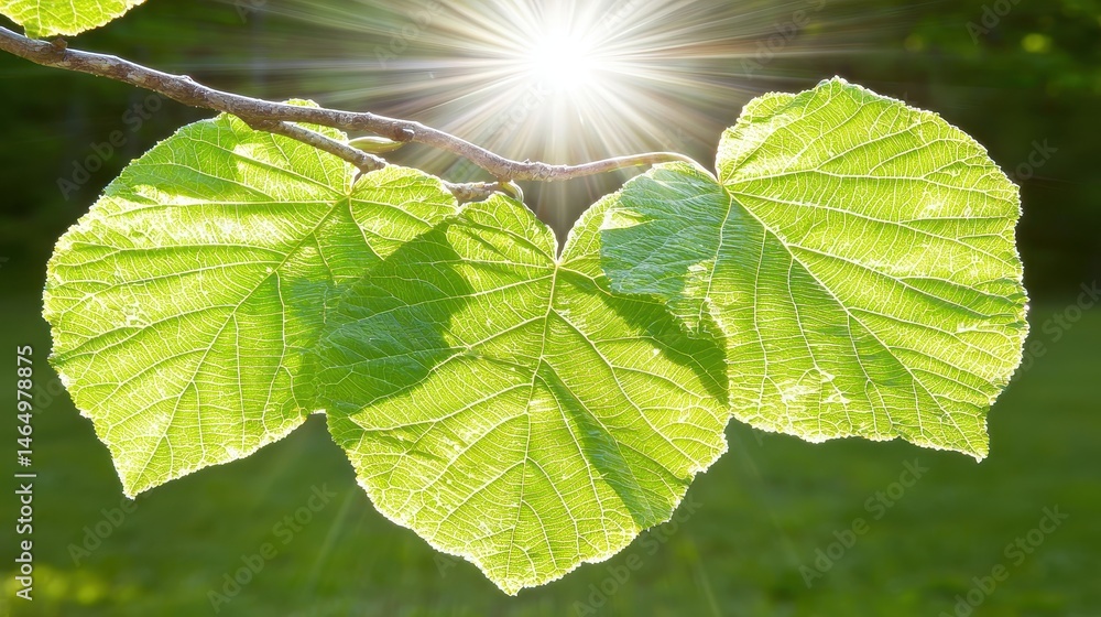 Poster abstract botanical green background with overlapping leaves, soft natural light --chaos 80 --ar 16:9