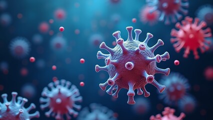 Schematic diagram of virus microstructure