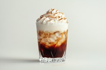 Creamy, spiced coffee drink with ice