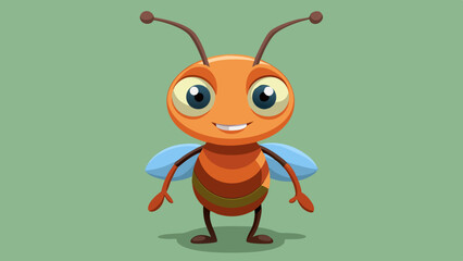 Cute Cartoon Bee Character Illustration for Kids