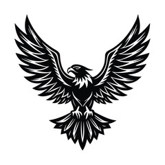 Obraz premium a high quality eagle vector art silhouette