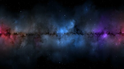 mist forming wave patterns with stars twinkling within