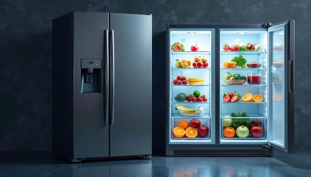 High-performance refrigerator showcasing superior cooling capabilities , appliance, kitchen, refrigerator