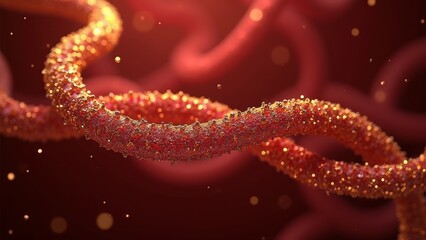 Schematic diagram of bacterial chain morphology