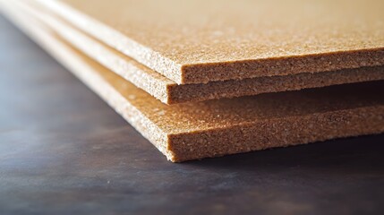 Cork board material preparation workshop product showcase indoor close-up crafting essentials