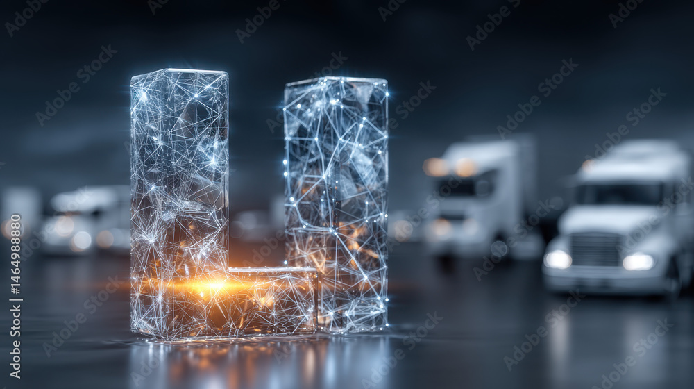 Poster conceptual visualization of lithium's role in future technology and sustainable energy with intercon