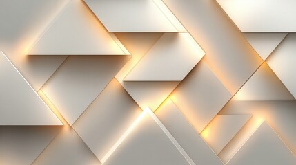 Obraz premium Abstract geometric pattern with luminous triangles