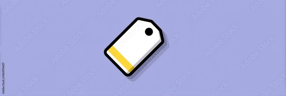 Poster Minimal Product Tag Icon on Flat Background Showcasing Simplicity and Versatility for Branding and Design Applications Generative AI