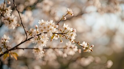 Obraz premium A Bountiful Spring Tree in Full Bloom
