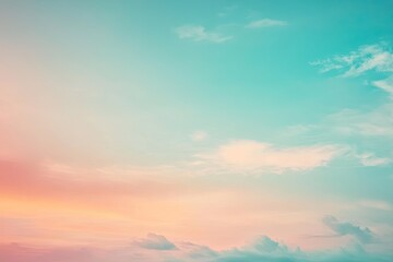 Soft, pastel sunset sky