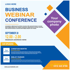 Business Webinar Conference Poster.eps