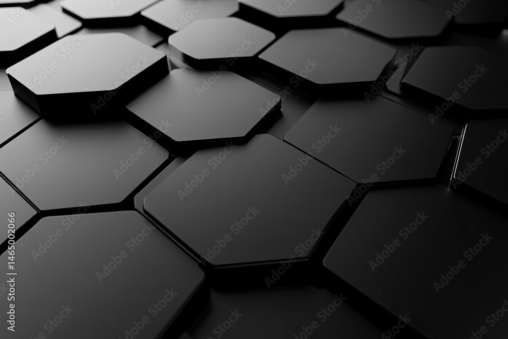 Poster abstract hexagonal pattern (1)