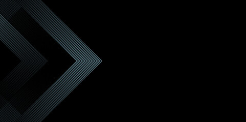 Abstract beautiful perfect random blue lines background.Abstract black background with blue gradient square shaped. Modern pattern elegant digital line template background. Vector illustration 