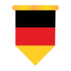 Germany soccer flag badge. Vector