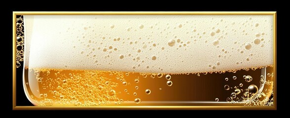 Beer banner for Father's Day message and celebration. Father's Day beer banners
