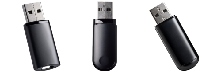 Usb Flash Disc isolated on transparent background