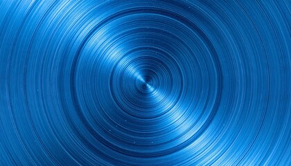 Blue metal texture with circular brushed pattern abstract background image