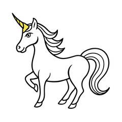horse line art vector art silhouette