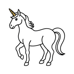 horse line art vector art silhouette