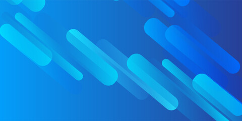 Abstract blue background with diagonal lines. Dynamic shapes composition. Vector illustration