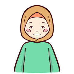Muslim girl clipart illustration png drawing