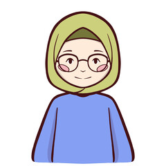 Muslim girl clipart illustration png drawing