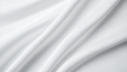 Clean white fabric texture with soft folds and elegant draping