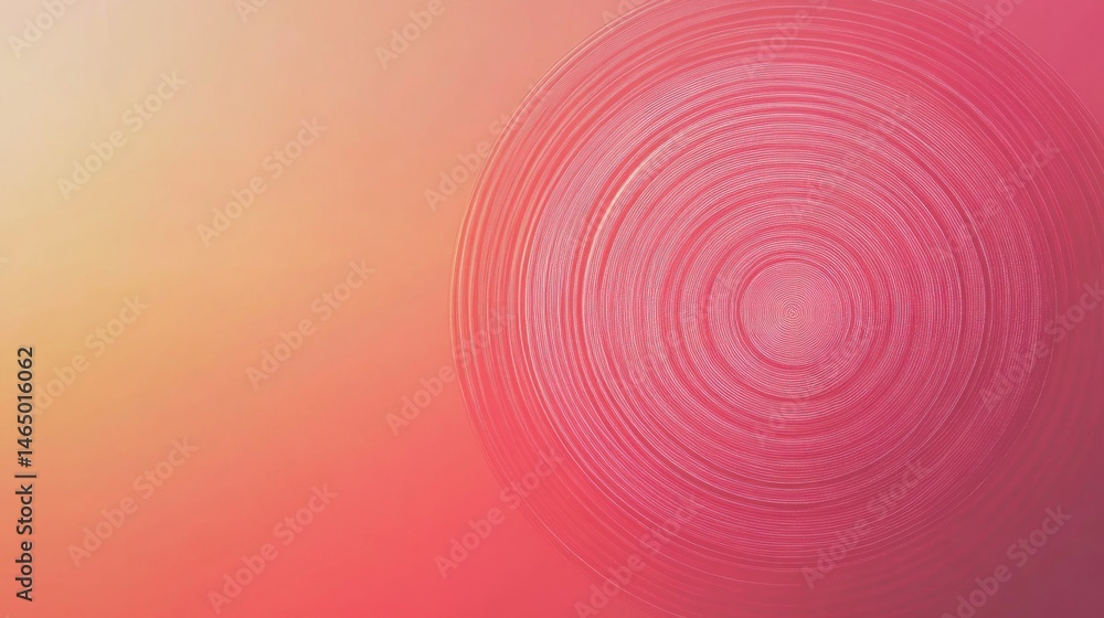 Poster abstract circular design with soft color gradients
